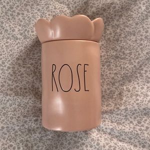 Rae Dunn rose candle